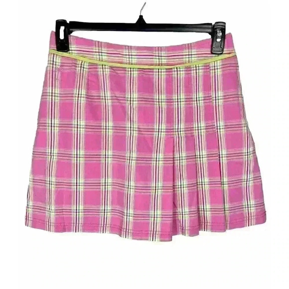 Lilly Pulitzer Dresses & Skirts - Lilly Pulitzer Sz 6 Pleated Plaid Skort Skirt Golf Clueless Preppy Pink Y2K